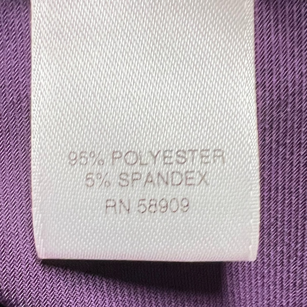 Antonio Melani Purple Short Sleeve Wrap Cocktail Dress Size L - Picture 5 of 6